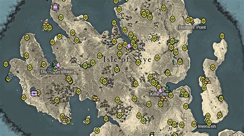 Assassin’s Creed Valhalla: Isle of Skye map